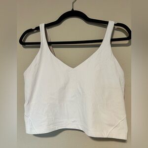 Lululemon Align Tank 12 White Ribbed